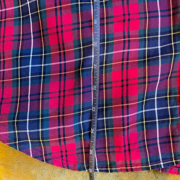Chaps Classic Holiday Plaid Button Down! - Picture 9 of 10